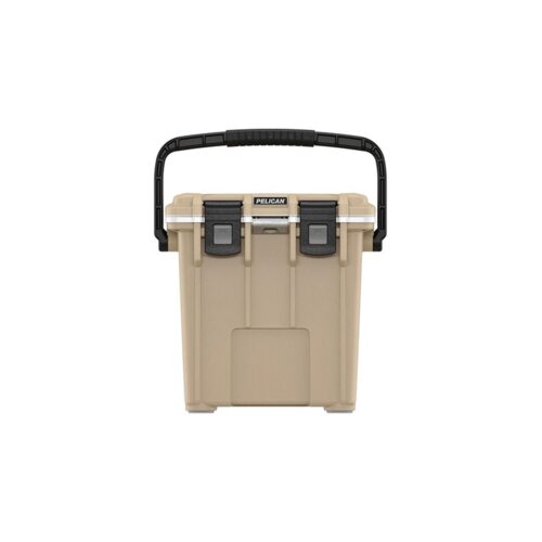 Pelican 20QT Elite Cooler Tan/White - Premium Ice Chest with Up to 5 Days Retention 20Q-1-TANWHT