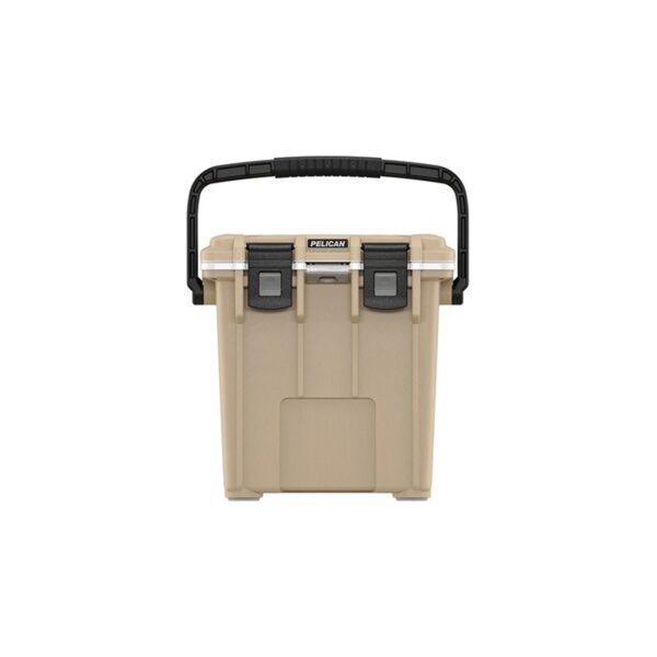 Pelican 20QT Elite Cooler Tan/White - Premium Ice Chest with Up to 5 Days Retention 20Q-1-TANWHT