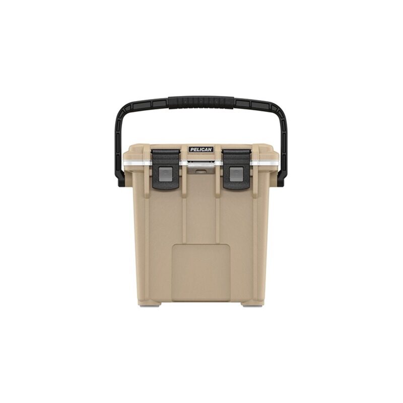 Pelican 20QT Elite Cooler Tan/White - Premium Ice Chest with Up to 5 Days Retention 20Q-1-TANWHT