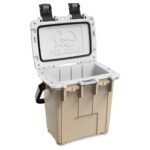 Pelican 20QT Elite Cooler Tan/White - Premium Ice Chest with Up to 5 Days Retention 20Q-1-TANWHT
