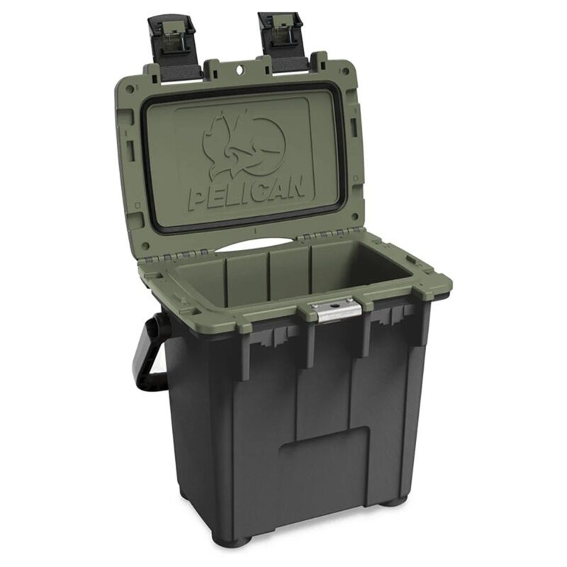 Pelican 20QT Elite Cooler metal/OD Green - Premium Ice Chest with Up to 5 Days Retention 20Q-14-GNMTLOD