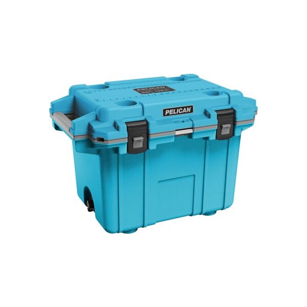 Pelican 30QT Elite Cooler Cool Blue/Grey - Premium Rotomolded Ice Chest Up to 6 Days Retention 30Q-1-CLBLUGRY