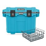 Pelican 30QT Elite Cooler Cool Blue/Grey - Premium Rotomolded Ice Chest Up to 6 Days Retention 30Q-1-CLBLUGRY