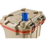 Pelican 30QT Elite Cooler Tan/White - Premium Rotomolded Ice Chest Up to 6 Days Retention 30Q-1-TANWHT