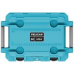 Pelican 50QT Elite Cooler Cool Blue/Grey - Premium Rotomolded Ice Chest Up to 7 Days Retention 50Q-1-CLBLUGRY