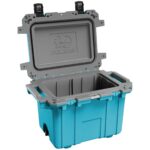 Pelican 50QT Elite Cooler Cool Blue/Grey - Premium Rotomolded Ice Chest Up to 7 Days Retention 50Q-1-CLBLUGRY