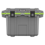 Pelican 50QT Elite Cooler Dark Grey/Emerald Green - Premium Rotomolded Ice Chest Up to 7 Days Retention 50Q-1-DKGRYEGRN