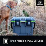Pelican 50QT Elite Cooler Dark Grey/Emerald Green - Premium Rotomolded Ice Chest Up to 7 Days Retention 50Q-1-DKGRYEGRN