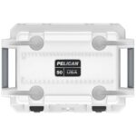 Pelican 50QT Elite Cooler White/Grey - Premium Rotomolded Ice Chest Up to 7 Days Retention 50Q-1-WHTGRY
