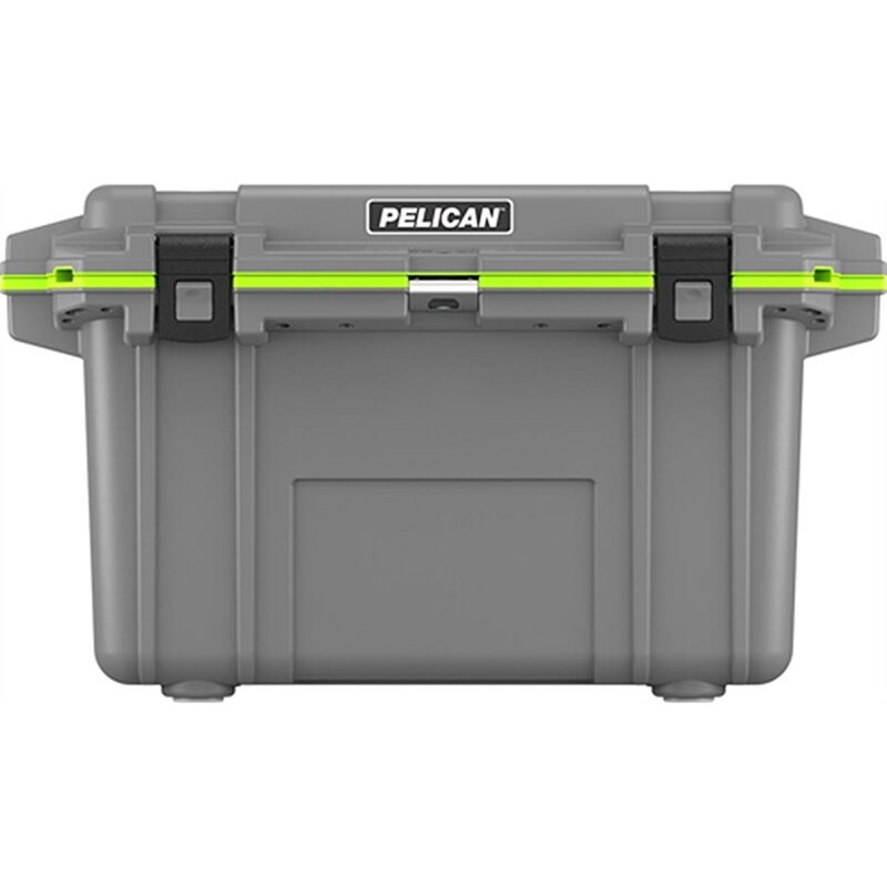 Pelican 70QT Elite Cooler Dark Grey/Emerald Green - Premium Rotomolded Ice Chest Up to 10 Days Retention 70Q-1-DKGRYEGRN