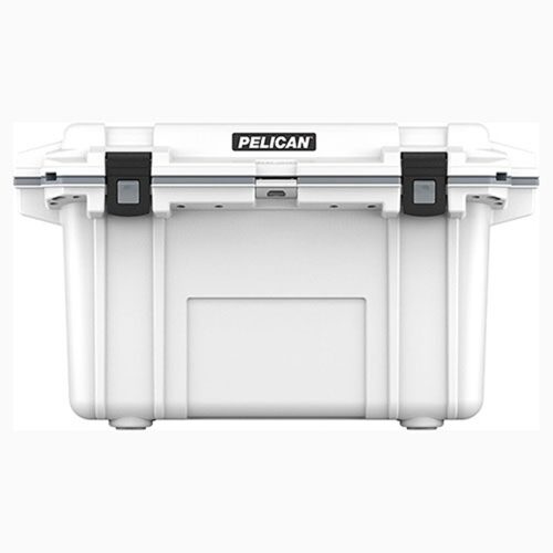 Pelican 70QT Elite Cooler White/Grey - Premium Rotomolded Ice Chest Up to 10 Days Retention 70Q-1-WHTGRY