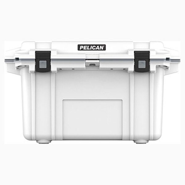 Pelican 70QT Elite Cooler White/Grey - Premium Rotomolded Ice Chest Up to 10 Days Retention 70Q-1-WHTGRY