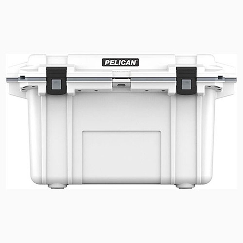 Pelican 70QT Elite Cooler White/Grey - Premium Rotomolded Ice Chest Up to 10 Days Retention 70Q-1-WHTGRY