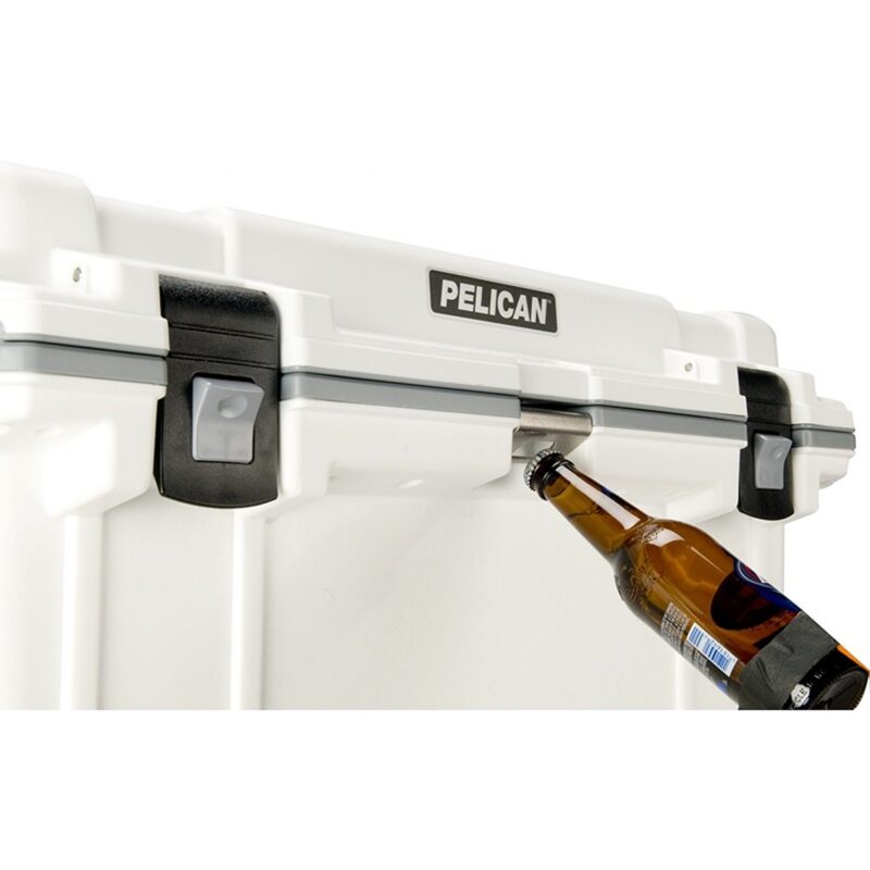 Pelican 70QT Elite Cooler White/Grey - Premium Rotomolded Ice Chest Up to 10 Days Retention 70Q-1-WHTGRY