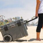 Pelican 65QT Elite Wheeled Cooler Dark Gray - Premium Rotomolded Rolling Ice Chest Up to 10 Days Retention 65QW-6-DKGRY