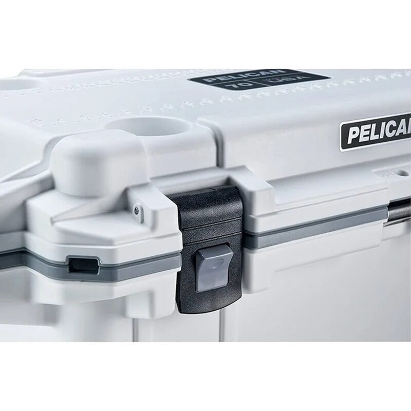 Pelican 65QT Elite Wheeled Cooler White - Premium Rotomolded Rolling Ice Chest Up to 10 Days Retention 65QW-1-WHT