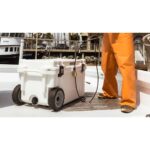 Pelican 65QT Elite Wheeled Cooler White - Premium Rotomolded Rolling Ice Chest Up to 10 Days Retention 65QW-1-WHT