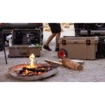 Pelican 65QT Elite Wheeled Cooler Tan - Premium Rotomolded Rolling Ice Chest Up to 10 Days Retention 65QW-2-TAN