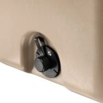 Pelican 65QT Elite Wheeled Cooler Tan - Premium Rotomolded Rolling Ice Chest Up to 10 Days Retention 65QW-2-TAN