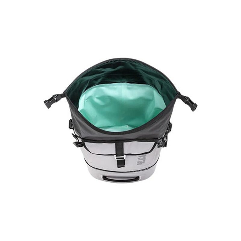 Pelican Elite Soft Cooler Backpack Light Grey - Insulated Waterproof Leakproof Backpack Cooler SOFT-CBKPK-LGRY