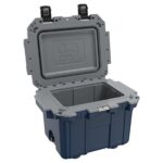 Pelican 30QT Elite Cooler Pacific Blue/Grey - Premium Rotomolded Ice Chest Up to 6 Days Retention 30Q-1-PACBLUGRY