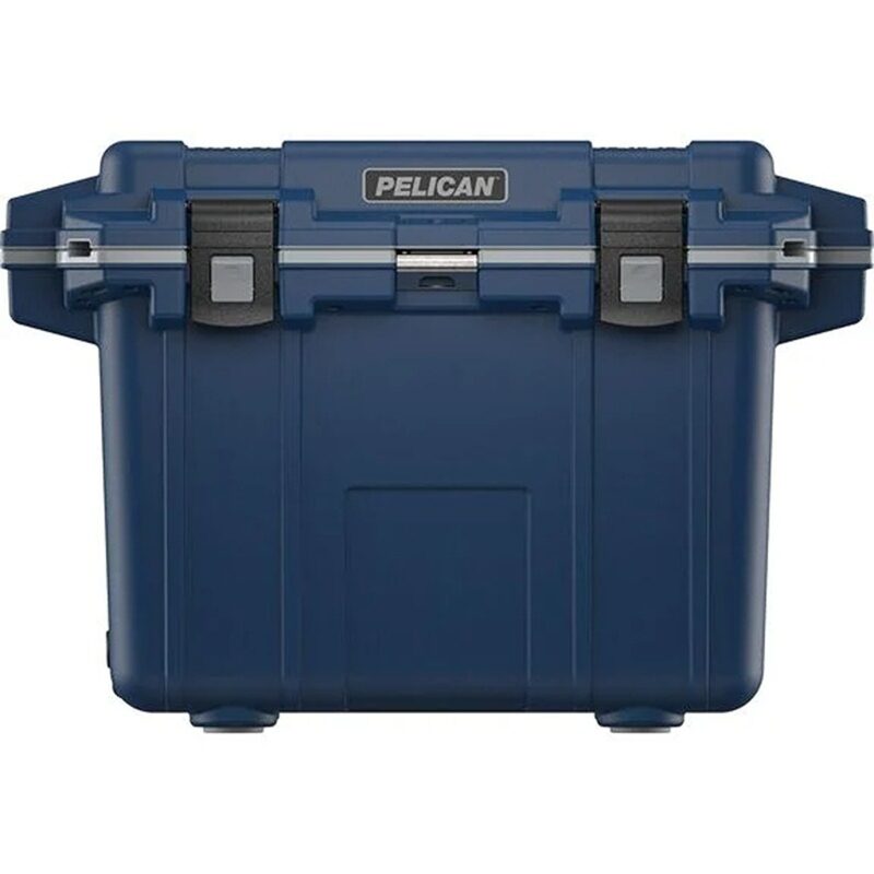 Pelican 50QT Elite Cooler Pacific Blue/Grey - Premium Rotomolded Ice Chest Up to 7 Days Retention 50Q-1-PACBLUGRY
