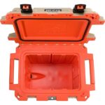 Pelican 50QT Elite Cooler Tan/Orange - Premium Rotomolded Ice Chest Up to 7 Days Retention 50Q-2-TANORG