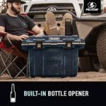 Pelican 70QT Elite Cooler Pacific Blue/Grey - Premium Rotomolded Ice Chest Up to 10 Days Retention 70Q-1-PACBLUGRY