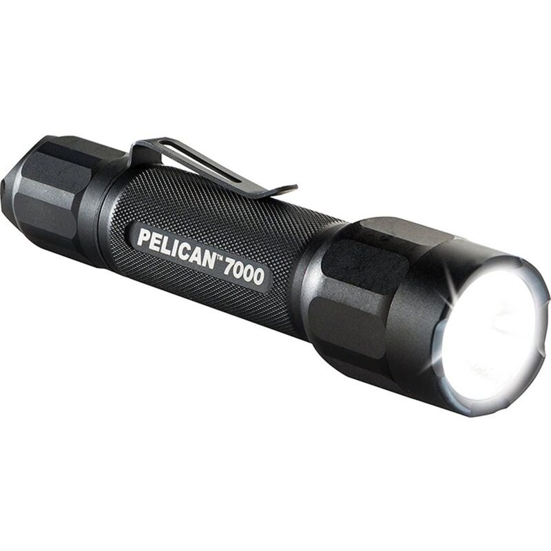 Pelican 7000 High-Intensity LED Flashlight Black 774 Lumens Rechargeable Programmable 070000-0001-110