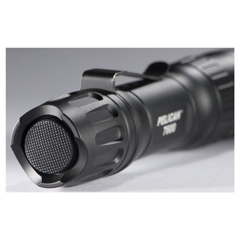 Pelican 7600 Rechargeable LED Flashlight Black 944 Lumens 3-Color WRGB USB 076000-0000-110