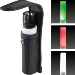 Pelican 7600 Combo Rechargeable LED Flashlight Black 944 Lumens 3-Color WRGB with Wand & Holster 076000-0040-110