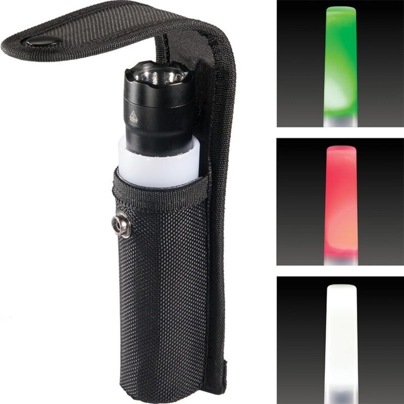 Pelican 7600 Combo Rechargeable LED Flashlight Black 944 Lumens 3-Color WRGB with Wand & Holster 076000-0040-110