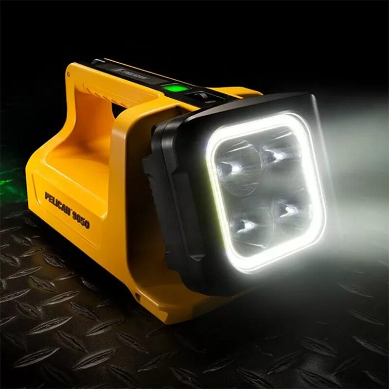 Pelican 9050 Rechargeable Lantern Yellow 3369 Lumens Spot/Flood/Flashing Li-Ion/AA NFPA Approved 090500-0000-245