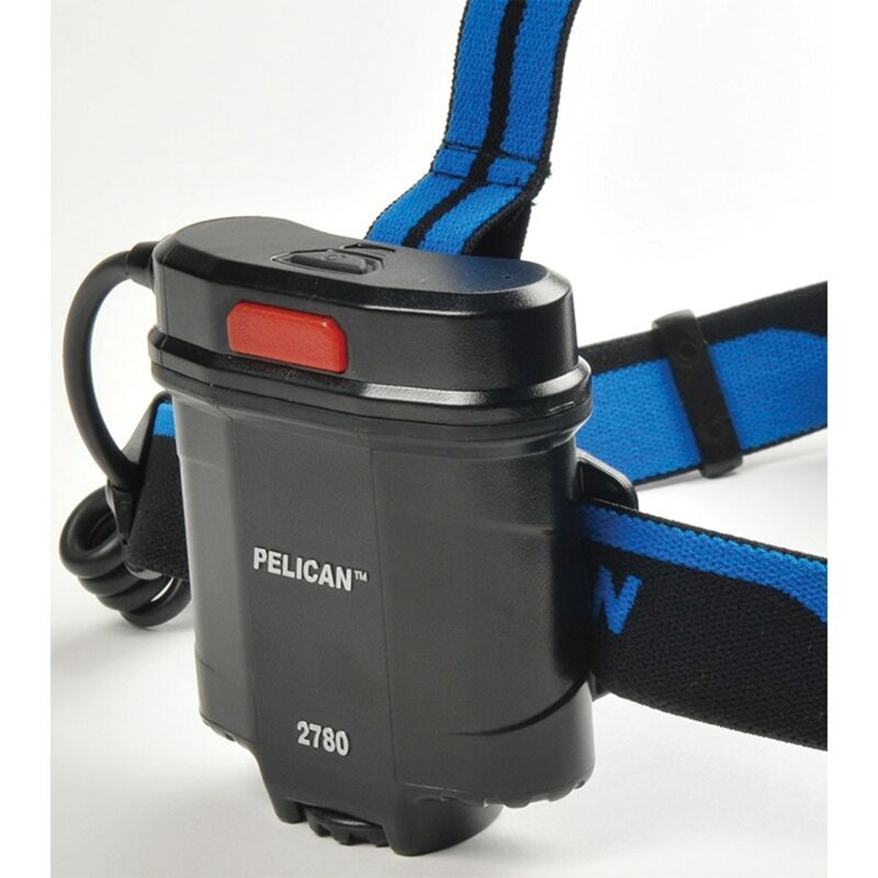 Pelican 2780R Rechargeable LED Headlamp 558 Lumens Pivoting Downcast USB Charging Assorted Covers 02780R-0000-110