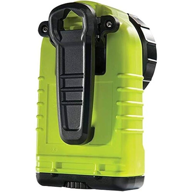 Pelican 3765 Gen 2 Right Angle LED Flashlight Yellow 237 Lumens Class I Div 1 NFPA 240V Charger 3765-071-245H