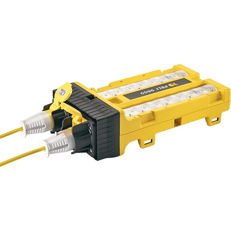 Pelican 9600 Modular LED Work Light System Yellow 3000 Lumens per Head Stackable 240V EU Plug 096000-0000-245E