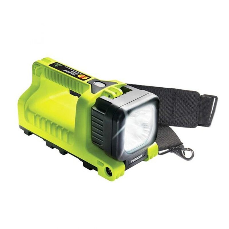 Pelican 9415 Gen 2 Rechargeable LED Lantern Yellow 588 Lumens High/Low/Flashing Class I Div 1 NFPA 240V Charger 9415-002-245H