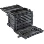Pelican 0450SD4 Gen 2 Tool Case Black 4 Shallow + 2 Deep Drawers Trolley Handle 004500-0420-110