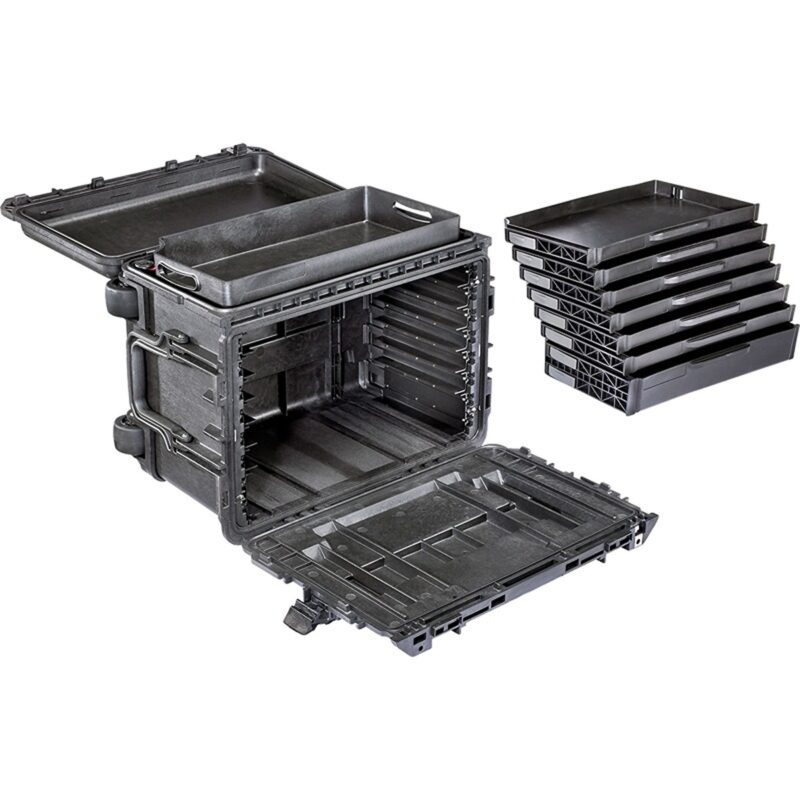 Pelican 0450SD4 Gen 2 Tool Case Black 4 Shallow + 2 Deep Drawers Trolley Handle 004500-0420-110