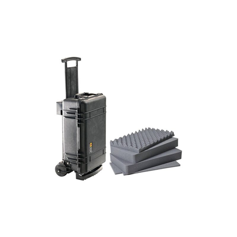 Pelican 1510M Mobility Carry-On Case Black with Wheels & Retractable Handle Foam Watertight 015100-0009-110