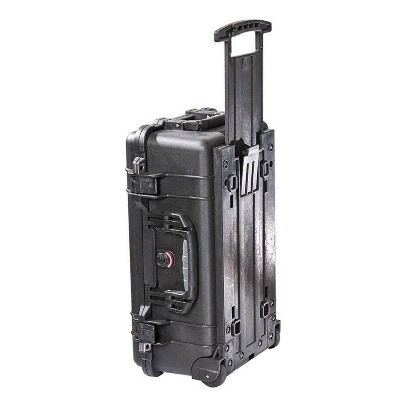 Pelican 1514 Carry-On Case Black with Padded Dividers Watertight Wheels & Handle 015100-0040-110
