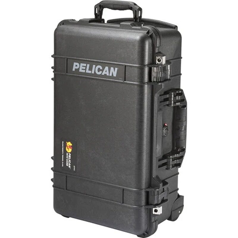 Pelican 1510TP TrekPak Mobility Case Black with Customizable Insert Wheels & Retractable Handle Watertight 015100-0050-110