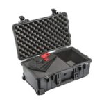 Pelican 1510TPF Carry-On Case Black with TrekPak Insert & Three-Piece Foam Watertight Rolling 015100-0150-110