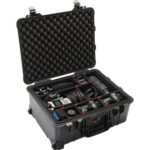 Pelican 1560TP TrekPak Case Black with Customizable Divider Insert & Mobility Kit Watertight Rolling 015600-0050-110