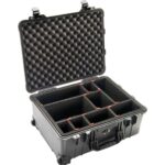 Pelican 1560TP TrekPak Case Black with Customizable Divider Insert & Mobility Kit Watertight Rolling 015600-0050-110