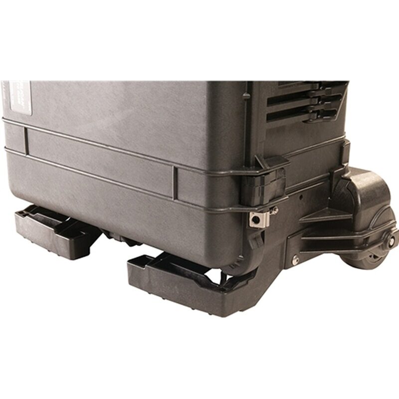 Pelican 1610M Mobility Case Black with Pick N Pluck Foam Watertight Rolling Wheels & Handle 016100-0009-110