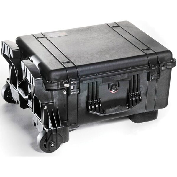 Pelican 1610M NF Mobility Case Black No Foam Watertight Rolling Wheels & Retractable Handle 016100-0019-110