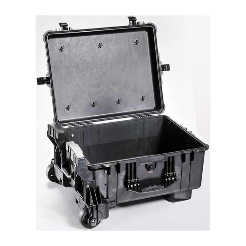 Pelican 1610M NF Mobility Case Black No Foam Watertight Rolling Wheels & Retractable Handle 016100-0019-110