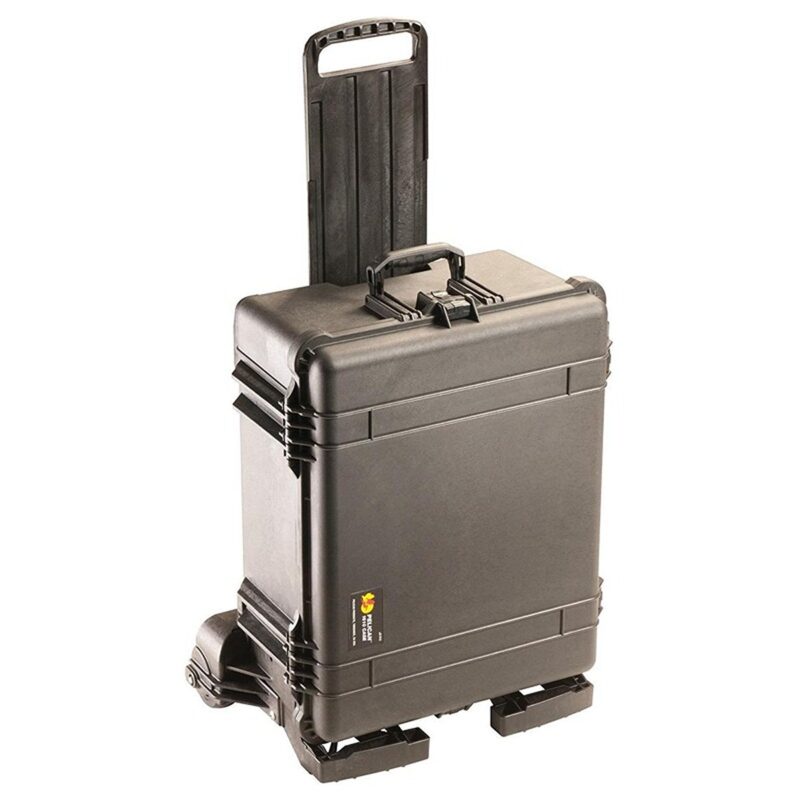 Pelican 1610M NF Mobility Case Black No Foam Watertight Rolling Wheels & Retractable Handle 016100-0019-110