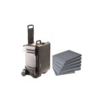 Pelican 1620M Mobility Case Black with Pick N Pluck Foam Watertight Rolling Wheels & Handle 016200-0009-110